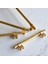 Hisar Altın Gold Düz Metal Kulp Kulbu 160 mm Çekmece Mobilya Mutfak Dolabı Kulbu 5