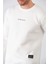 Erkek Nakışlı Slim Fit Bisiklet Yaka Sweatshirt 3 Iplilk Şardonlu Kumaş 2