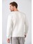 Erkek Nakışlı Slim Fit Bisiklet Yaka Sweatshirt 3 Iplilk Şardonlu Kumaş 4
