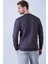 Erkek Nakışlı Slim Fit Bisiklet Yaka Sweatshirt 3 Iplilk Şardonlu Kumaş 5