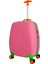 Tekno Trust 1'li WX-412 Şapkalı Kız Pembe Kız Çocuk Valizi Parça Mevcut Değil 100% Saf Küçük (Kabin) Boy Pembe 1