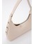 Tekno Trust Düz Krem SHK82 Baget Model Tek Bölmeli Kadın Suni Deri Kol ve Omuz Çantası U:17 E:36 G:7 Suni Deri 4