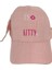 Kitti 4-8 Yaş Kız Çocuk Somon Renk Baskı Figürlü Yazlık Şapka 2