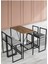 Nordic Bar Ada Mutfak Sandalyesi 65 cm Gri 4