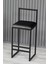 Nordic Bar Ada Mutfak Sandalyesi 65 cm Siyah 1