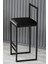 Nordic Bar Ada Mutfak Sandalyesi 65 cm Siyah 3