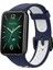 Xiaomi Mi Band 7 Pro Uyumlu Spor Çift Renk Delikli Silikon Kordon Kayış 1