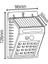 MX-9000 15W Sensörlü Solar LED Aplik 6500K 3