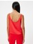 Saten Bluz Kolsuz U Yaka Slim Fit 4