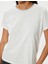 Parıltılı Bisiklet Yaka T-Shirt Kısa Kollu Pamuklu 5