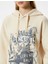 Oversize Kapüşonlu Sweatshirt Slogan Baskılı Uzun Kollu 5