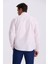 Pembe %100 Pamuk Düğmeli Yaka Comfort Fit Gömlek 4