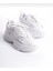 Kadın Bağcıklı Şeritli Spor Ayakkabı-Beyaz 4