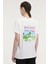 Wl Wavy 11MD1055 4fx Ekru Kadın Kısa Kol T-Shirt 2