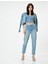 Yüksek Bel Kot Pantolon Rahat Kesim Hafif Dar Paça - Mom Slim Jeans 1
