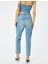 Yüksek Bel Kot Pantolon Rahat Kesim Hafif Dar Paça - Mom Slim Jeans 4
