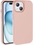 iPhone 15 Plus Kılıf Darbe Emici Yumuşak Leke Tutmaz Pastel Renk Silinebilir Magsafe Silikon Kapak 1