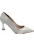(Park Moda) Kadın Stiletto Ayakkabı Gumüş 4