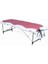Katlanabilir Metal Masaj Masası,çanta Tipi Masaj ve Tedavi Yatağı Bordo-Krem 1