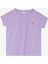 Bisiklet Yaka Lila Kadın T-Shirt POSY 1