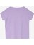 Bisiklet Yaka Lila Kadın T-Shirt POSY 2
