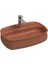 Fluido Tezgah Üzeri Çanak Lavabo 60 cm Bas-Aç Set Terracotta 1