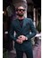 Tek Yaka Düğme Detay Slim Fit Takım Elbise Yeşil 1