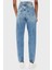 Calvin Klein kadın Pamuklu Yüksek Bel Mom Jeans 3
