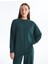 Aversa - Modal  Kumaş Oversize Uzun Kollu Sweatshirt - Yeşil 2