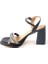 Wzy 02708 9 Cm Topuklu Kadın Sandalet Ayakkabı 3