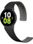 Samsung Galaxy Watch 5 44 mm Için 20MM Çizgili Desenli Çift Renkli Mıknatıslı Silikon Kayış-Kordon KRD-111 1