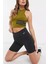 One High Rise 7 Inch Tight Shorts Yüksek Belli 2 Cepli Kadın Biker Tayt Şort Siyah 1