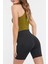 One High Rise 7 Inch Tight Shorts Yüksek Belli 2 Cepli Kadın Biker Tayt Şort Siyah 2