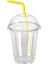 Slush  Buzlaş Milkshake Bardak  Pipet  Kapak 100′ Lü Set 8 Oz 1