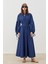 Poplin Volume Etek - Indigo 1