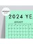 Yeşil Renk 2025 Yıllık Planlayıcı Duvar Takvimi, 2025 Takvim, Yıllık Plan, Aylık Planlayıcı 2