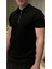 Yarım Fermuarlı Polo Yaka T-Shirt 1