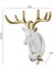 Kafası Asılı Ren Ği Kafası Raf Koleksiyonu 3D Elk Askı Çiçekler (Yurt Dışından) 5