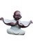 Buda Küçük Rahipler Heykeli Meditasyon Heykel Dekor Feng Shui Yeşil (Yurt Dışından) 5