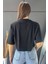Kadın Sallanan Hareketli Taş Detaylı Şık T-Shirt T-Shirt 2