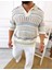 Tişört Örme Triko Tişört Nefes Alabilen Terletmez Oversize Tshirt Polo Yaka Salaş T-Shirt 5