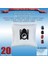 Siemens VS04G2301 - VS05G2555 - VS05G - VS06B1110 - VS06B112A - VS06B2410 - VS06G2001 - VS06G2004 - VS06G2201 - VS06G2202 - VS06G2511 - VS06G2530 Modellerine Uygun 20 Adet Süpürge Toz Torbası 200620 1
