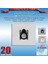 Siemens VS04G2301 - VS05G2555 - VS05G - VS06B1110 - VS06B112A - VS06B2410 - VS06G2001 - VS06G2004 - VS06G2201 - VS06G2202 - VS06G2511 - VS06G2530 Modellerine Uygun 20 Adet Süpürge Toz Torbası 200620 2
