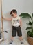 Paraşüt Kumaş Kurt Motifli Şort T-Shirt Gömlek 3'lü Takım 2