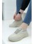 7060 Lastik Bağlı Kadın Sneaker Spor Ayakkabı - Bej - 37 3