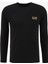 Bisiklet Yaka Siyah Erkek T-Shirt 8NPT55PJM5Z 1