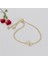 Yuvarlak 14 Ayar Altın Plakalı Ğ Harfine Hediye BILEKLIK-S.357961D.358091F.358221G.358351 1