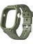 Watch 7 45MM Uyumlu WI-WB014 Armor Serisi 2in1 Sert Pc Kasa Koruyuculu Silikon Kordon Yeşil 2