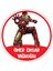 Okul Etiketi, Kalem Defter Etiketi, Iron Man - 40 Adet 5cm Opak Sticker 1