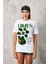 Limes Yazılı Limon Tasarım Baskılı Beyaz Kadın T-Shirt 1